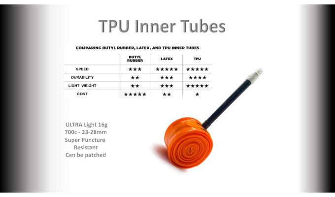 TUBE TPU 700c X 23/28C AV60MM (38g)